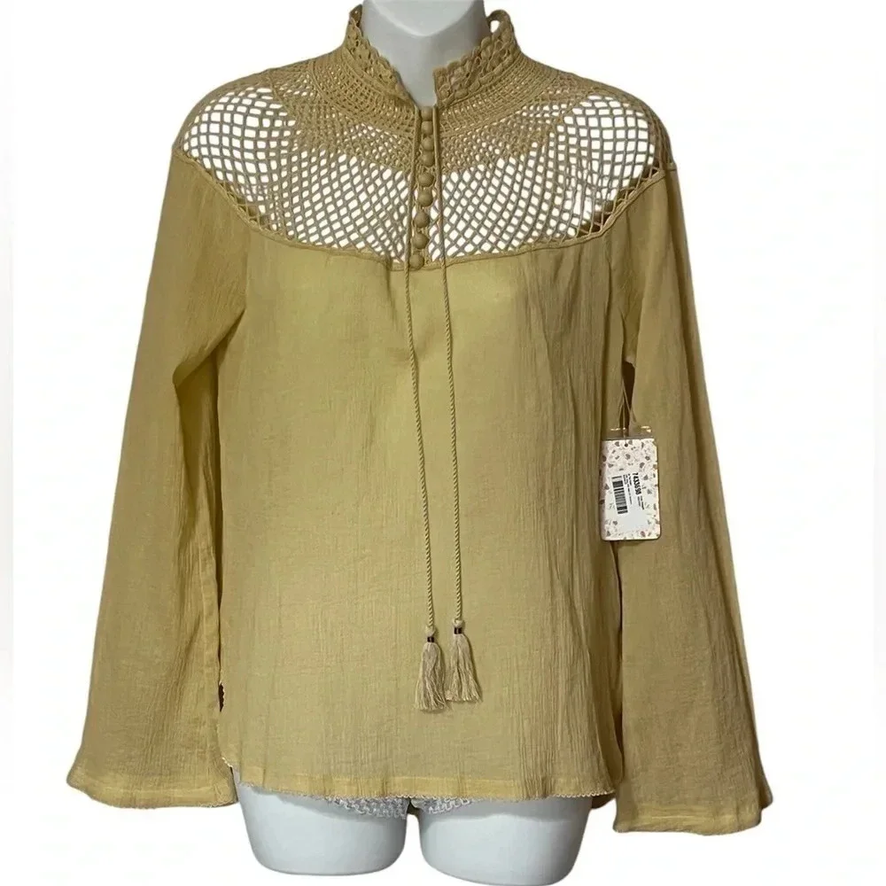 Free People | On the Island Crochet Top | NEW WITH TAG! 🏷️